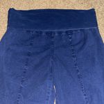 XCVI Wearables Harrison Culotte Seamed Wide Leg Foldover Waist Blue Small Photo 3