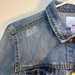 Bongo Vintage Cropped Distressed Denim Jean Jacket Sz XL (Juniors) Photo 4