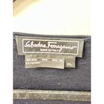 Salvatore Ferragamo  Twist Front Cowl Neck Long Sleeve Blouse Black Women's XL Photo 3