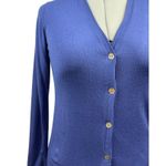 Chico's Women’s Size 2XL Periwinkle Cardigan with Shell Buttons Photo 1