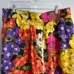 Handmade Floral Print Skirt Colorful Ruffle Midi Elastic Waist Summercore sz 18 Photo 1
