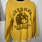 Retro Breakfast Club Yellow Sweater Women's Size Small EUC Photo 0