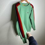 Aviator Nation  sweatshirt with velvet stripes green extra small Photo 1