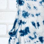 Lucky Brand  Women's Tank Top Blue Tie Dye Ruffle‎ Sleeveless Summer Size Small Photo 6