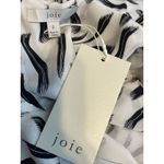 Joie  Silk Shift Dress Size Small Black and White Peplum Country Club Preppy NWT Photo 8