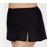 SWIM SOLUTIONS NWT Swan tier ruffled tankini top + skort bottoms 18 Black Photo 2