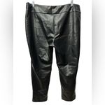Joseph Ribkoff Faux Leather Slim Fit Pull On Pants Size 22 NWT Black Photo 3