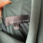 Adelyn Rae  sz S Forrest green open mesh striped sheath dress‎ Photo 4