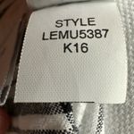 Liz Claiborne 100% Linen Black and White Plaid Maxi Dress Size 14W Photo 11