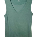 Horny Toad & Co Medium Tank Top Sleeveless V Neck Green Capsule Casual Knit 348 Photo 0