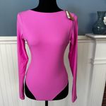SKIMS NWT  Fits Everybody Low Back Bodysuit ~ Neon Orchid ~ Medium ~ SOLD OUT 💗 Photo 3