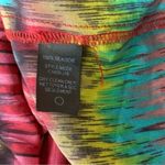 Charlie Jade  Multicolor Silk Mini Dress Long Sleeve Boho Festival V Neck Small Photo 6