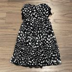 Moon River Black and White Polka Dot Strapless Dress - Size S Photo 1