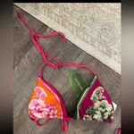 Farm Rio NWT  Mixed Scarves Floral Elegance Tie Bikini Photo 4