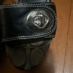 Coach 4” Wedge Sandal with Signature Leather Trim/Size 8 Photo 5