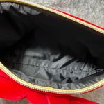 Victoria's Secret Velvet Bow Clutch Wristlet Glam Makeup Bag Red Photo 7