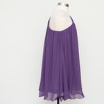 Mac Duggal . Purple One Shoulder Flowy Chiffon Mini Dress. Photo 4
