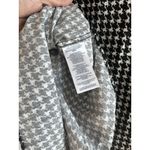 CHAPS  No-Iron Button Down Black‎ White Houndstooth Contrast Cuffs Top Size 2X Photo 7