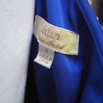 Aidan Mattox Blue One Shoulder Drape Dress Photo 7