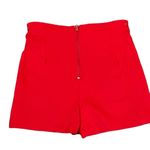 Spirit  red side lace up shorts XL back zipper stretchy Photo 1