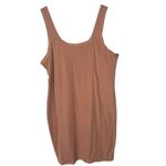 YITTY  Plus Size‎ Short Tank Dress Body Butter Womens 3X Brown Sugar Stretchy NEW Photo 1