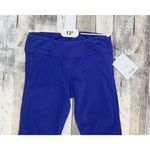 Athleta NWT Ruched OC Kama Iris Blue Organic Cotton Capri Cropped Pants sz XS Photo 4