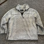 Boxercraft  Black and White Sherpa Pullover Sweater Photo 0