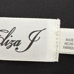 Eliza J NWT Tulle Ruffle Sleeve Stretch Crepe Jumpsuit Women's Black Size 6 Photo 4