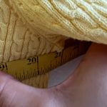 Tommy Hilfiger  Yellow Cable Knit Sweater, Preppy Y2K Classic Retro Coastal Large Photo 7