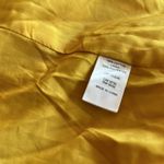 Carolina belle NWOT  Yellow Zipper Fringe Detail Moto Blazer Cotton Small Photo 5