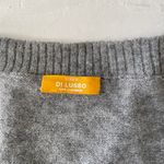 J.Crew Di Lusso V Neck 100% CASHMERE Gray Long Sleeve Sweater Photo 4