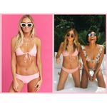 Show Me Your Mumu ๐๐ Hangten Hipster Bikini Bottoms ~ Barbie Pink XS NWT Photo 4