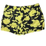 Loft Linen Blend Floral Silhouette Shorts Size 4 Photo 1