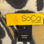 St. John  So Ca Blouse Women's Size Small Animal Print‎ Sheer Lightweight Photo 2