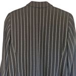 Apara Paris Pinstripe Blazer Women's Business Casual Wool Size 42‎ / XL Blue Photo 6