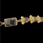 Banana Republic Black Gray Green Stones Gold Plated Bracelet Photo 7