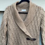 Calvin Klein Basket Weave 3/4 Sleeve Sweater Dress Color Oatmeal Photo 5