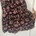 Aeropostale High Neck Halter Floral Romper Size M Black Pink Shorts Cute Photo 5