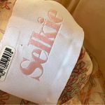 Selkie Puffy Pinafore Floral Dress in Cream Yellow Size M Photo 10