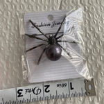 Vintage Style Gothic Spider Shape Brooch Inlaid‎ Faux Pearls Personality Brooch Gray Photo 10