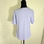 Vintage America Purple Ribbed Short Sleeve T Photo 2