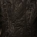 Forever 21 Women’s NWT Black Quilted Faux Leather Moto Jacket Size XS Photo 4