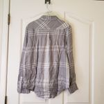 Calvin Klein Jeans Calvin Klien Gray Plaid  Button Up Top Photo 1