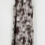 Esprit  Collection Gray Tie Dye Silk Halter Neck Sleeveless Midi Dress Size 0 Photo 1