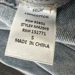 The Post Jean Jumpsuit S Blue Strapless Button Straight Denim Streetwear Utility Photo 10