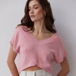 Crescent Med Pink Sweater Photo 2