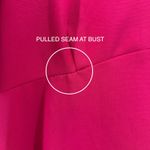 Amanda Uprichard  Hot Pink Mini Dress Large V-Neck‎ Flutter Sleeve Party Cocktail Photo 6