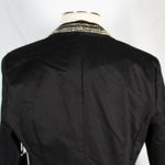Rock & Republic NWT Black Blazer with Rhinestone Sparkle Collar Detail Photo 4