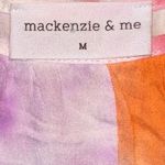 Mackenzie & Me Tie Dye Paneled Rainbow Swing Mini Dress Pink Size M Photo 2