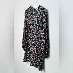 Dorothee Schumacher Floral Confetti Print Structured Volumes Dress Size 3 NWT Black Photo 4